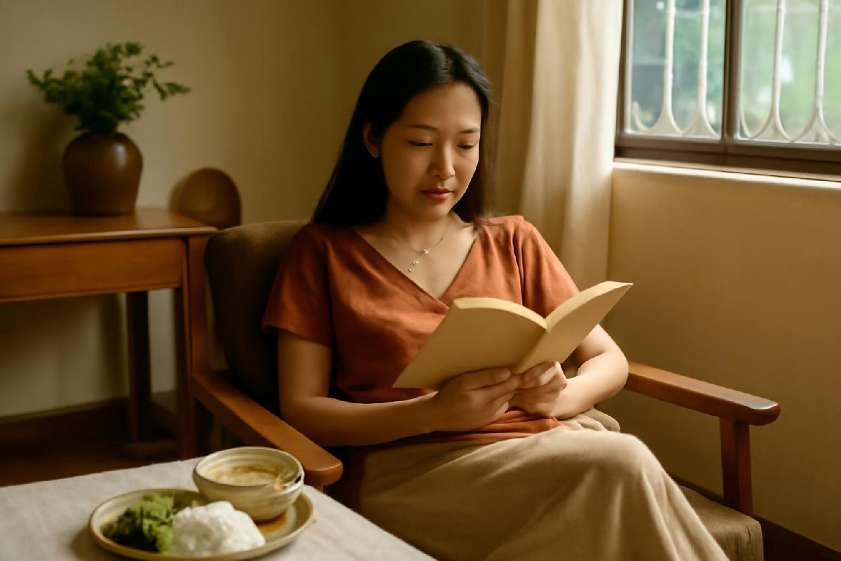 Người ngồi thư giãn trên ghế, cơ thể vẫn tiêu hao năng lượng lúc nghỉ