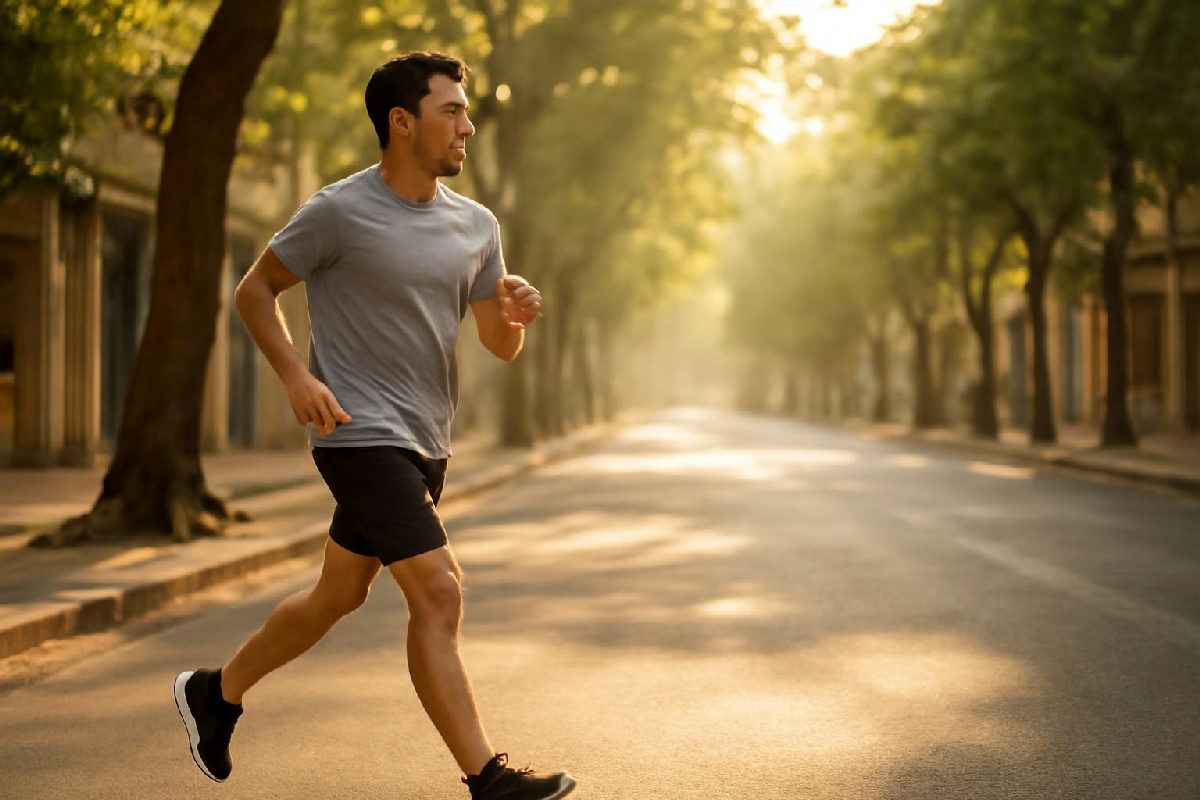 Người đi bộ trên vỉa hè buổi sáng, một phần hoạt động hằng ngày