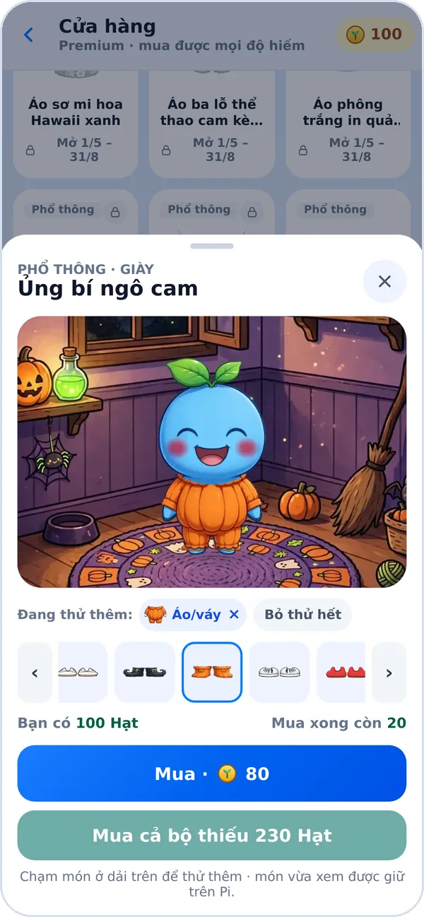 Cửa hàng đồ của Pi