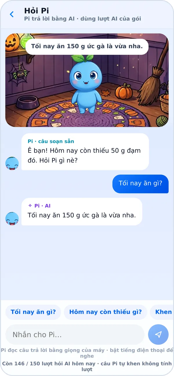 Hỏi Pi bằng AI
